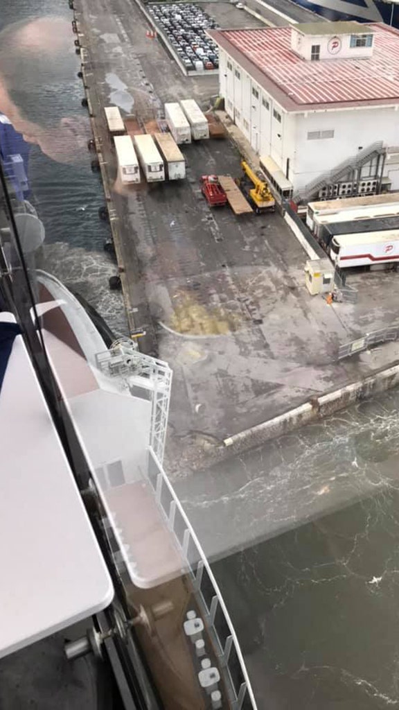 MSC Grandiosa cruise ship crashes into pier in Sicily