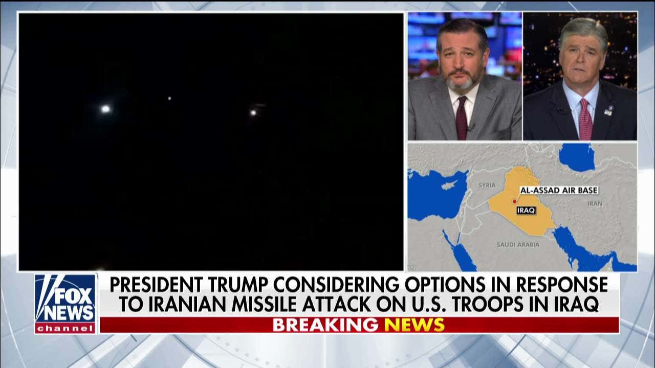 Ted Cruz: Iran missiles fired at Iraqi airbases were 'in a very real sense' paid for by billions that Obama sent Tehran