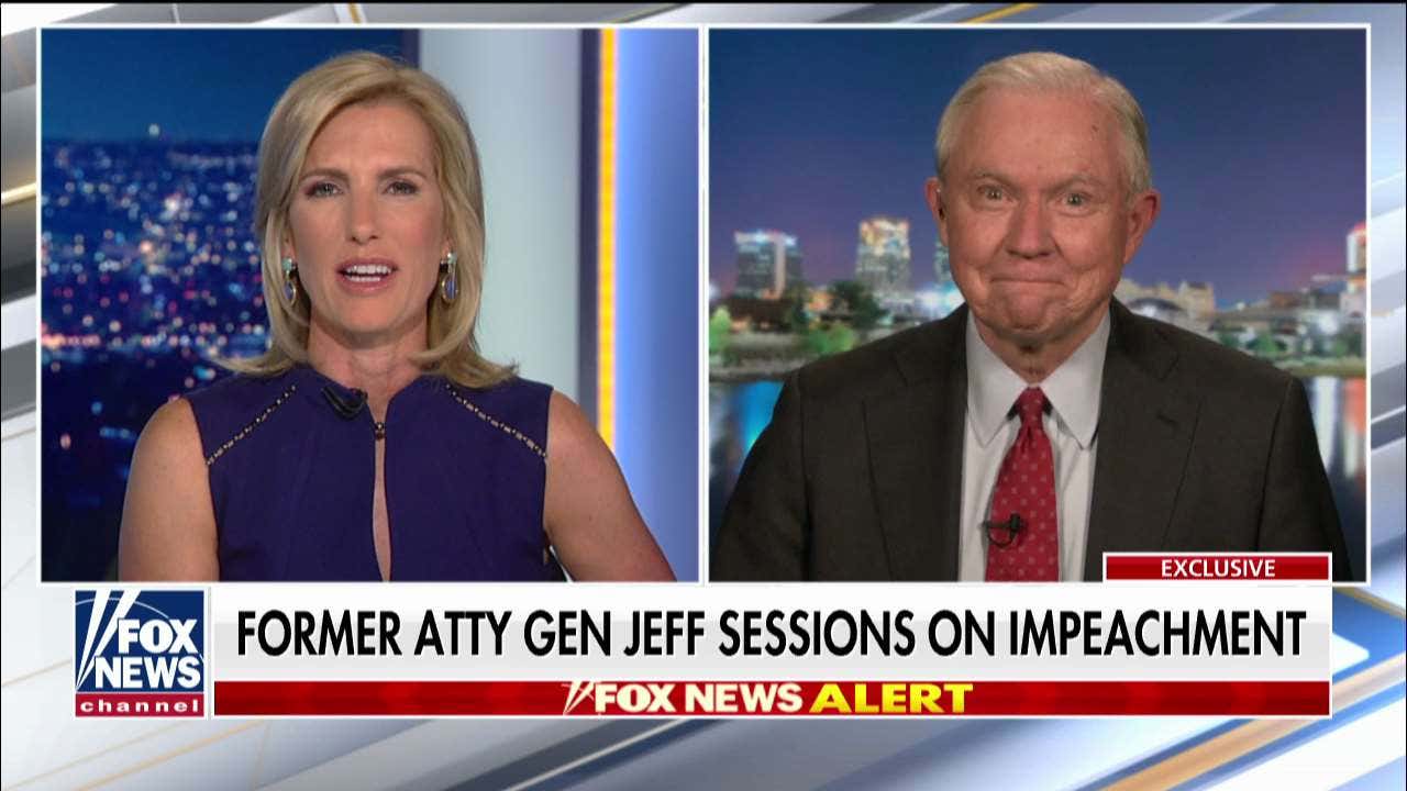 Westlake Legal Group ENC3_132236197670000000 Jeff Sessions: Moderate Republicans should 'toughen up' on Trump impeachment fox-news/us/us-regions/southeast/alabama fox-news/shows/ingraham-angle fox-news/politics/trump-impeachment-inquiry fox-news/politics/senate/republicans fox-news/politics/senate fox-news/politics/2020-senate-races fox-news/person/donald-trump fox-news/media/fox-news-flash fox-news/media fox news fnc/media fnc Charles Creitz article 3a445c01-c572-5b8f-945d-0d7749a6262e
