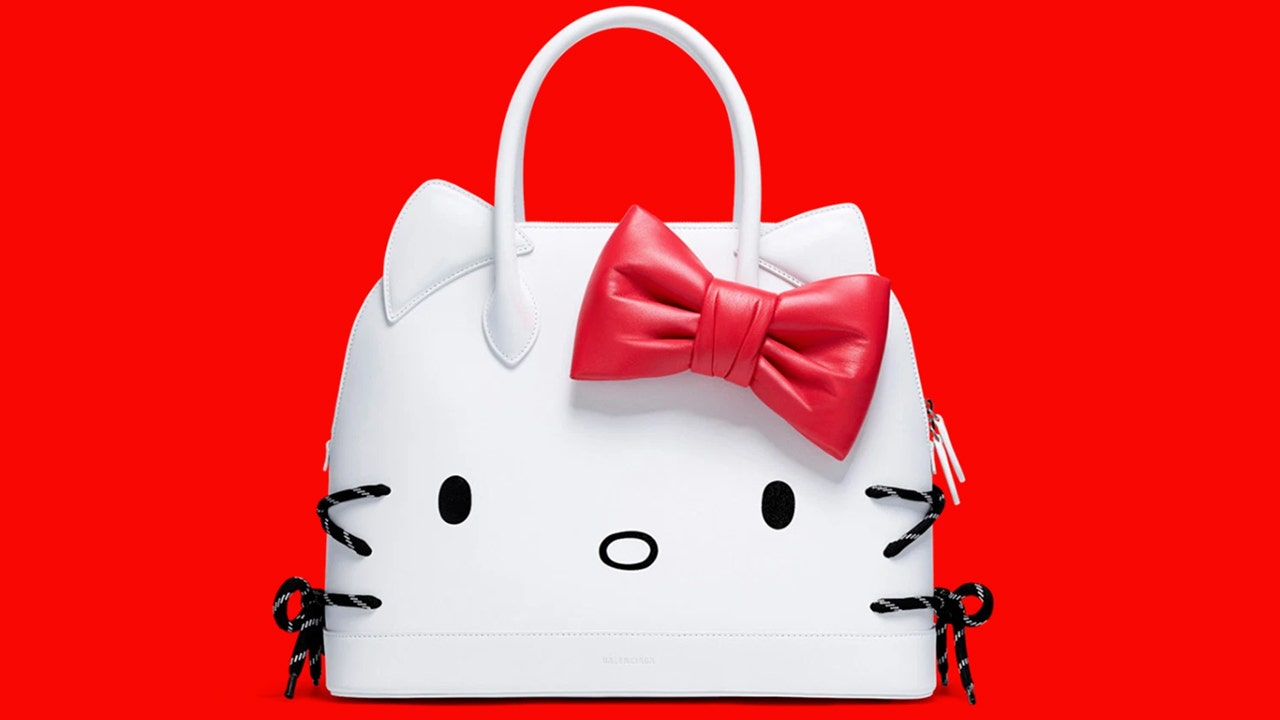 Balenciaga, Bags, Balenciagacalfskin Hello Kitty Camera Bag Xs Optic  White