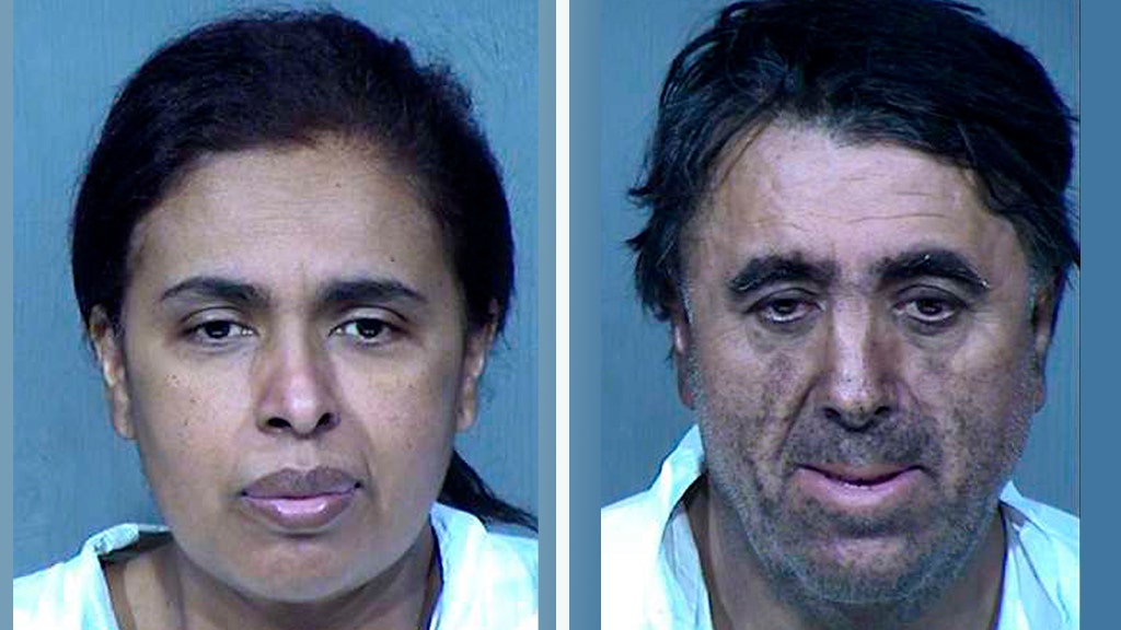 Arizona parents charged with murder after remains of adopted daughter, 13, found in fire