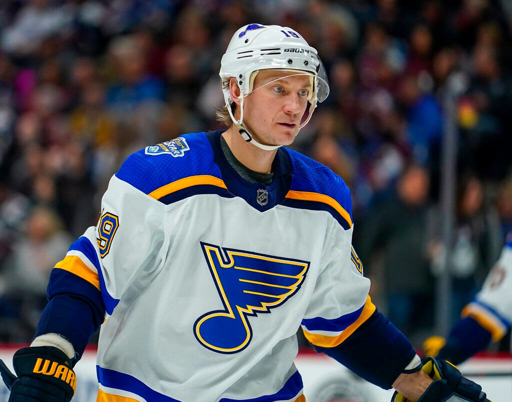 Blues' Jay Bouwmeester remains hospitalized after bench collapse