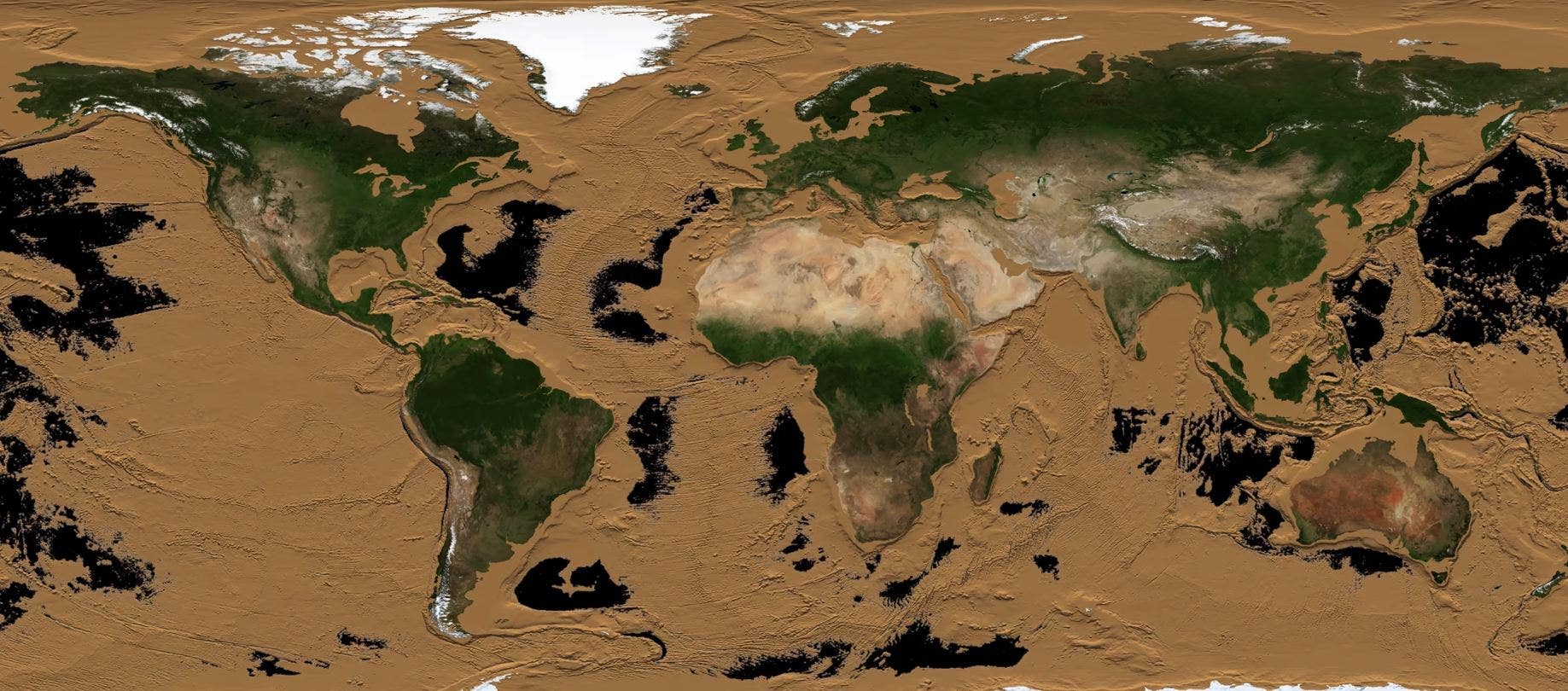 Incredible NASA video shows what Earth would look like if oceans