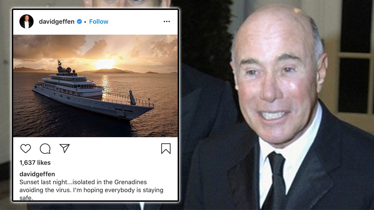David Geffen sparks backlash for flaunting his self-quarantine from a $590M superyacht