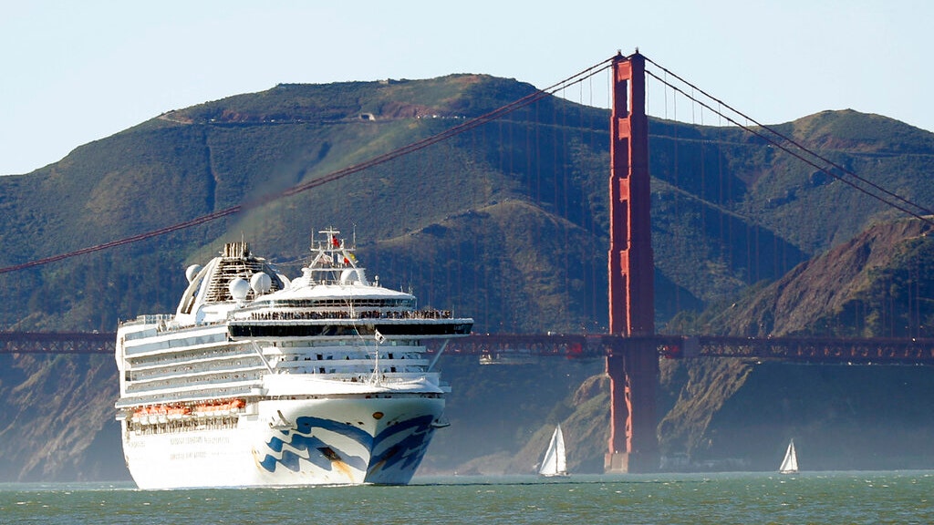 Grand Princess cruise ship docks at Oakland port, passengers set to disembark for coronavirus quarantine