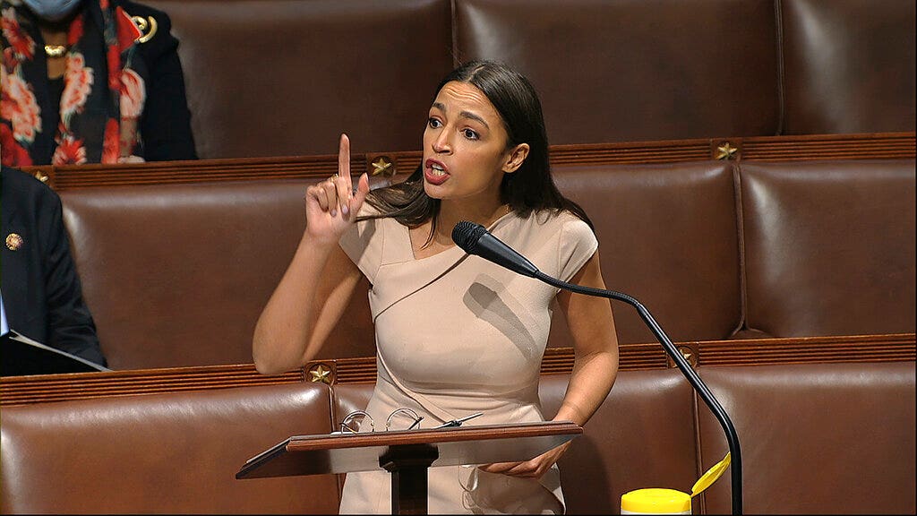 AOC, only Dem voting 'nay' on stimulus bill, says it's &apos...