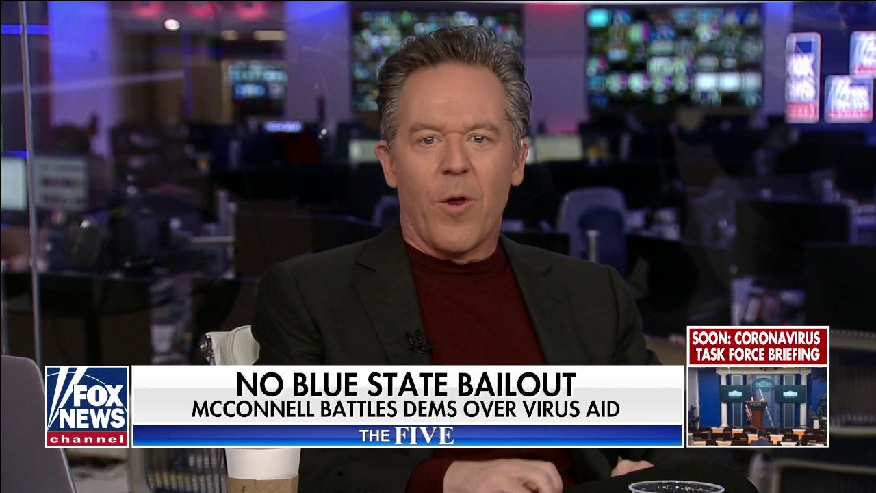 Greg Gutfeld slams Democratic governors over bailout requests: 'I just ...