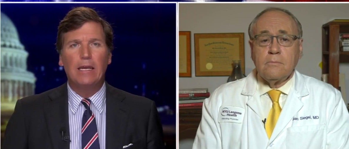 Dr. Marc Siegel takes rapid COVID-19 test live on 'Tucker Carlson ...