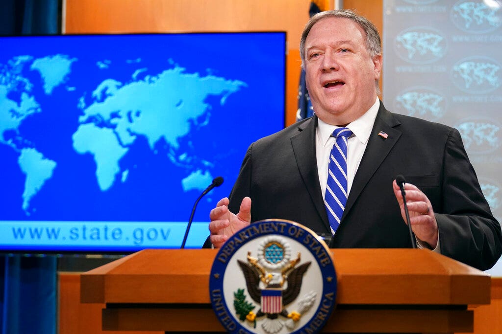 Pompeo hits back against China's 'obscene propaganda' following George Floyd's death