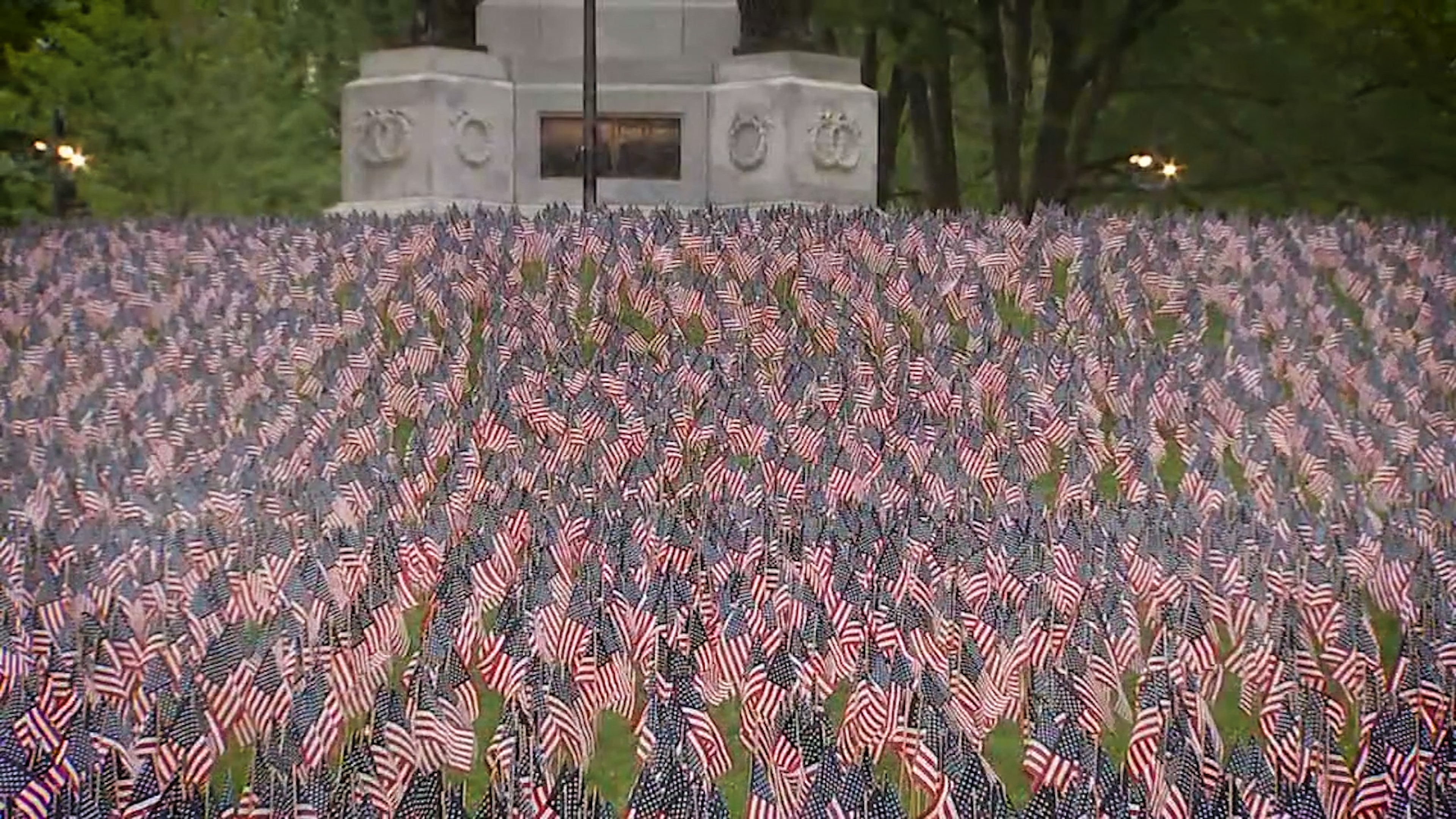 Boston's Memorial Day flag garden tradition lives on despite pandemic