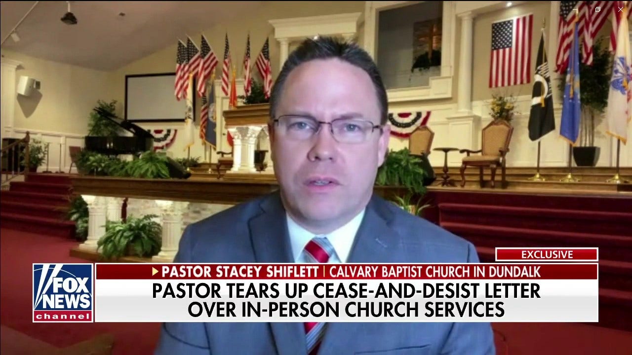 Maryland pastor who shredded shutdown order: 'It's unfair, it's unjust ...