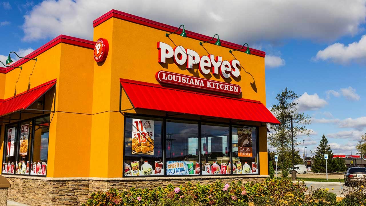 Popeyes decorated New Orleans restaurants with Mardi Gras floats, despite the end of the parade