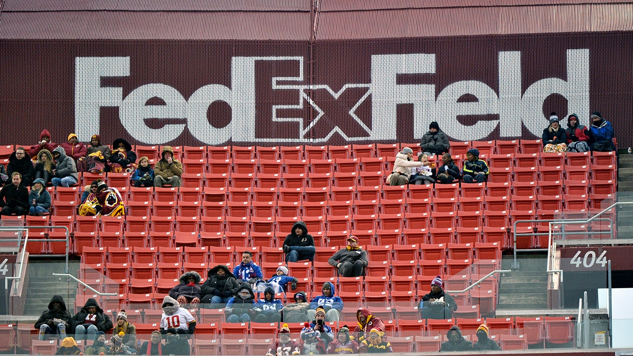 Washington Commanders signs spotted at FedEx Field day before unveiling