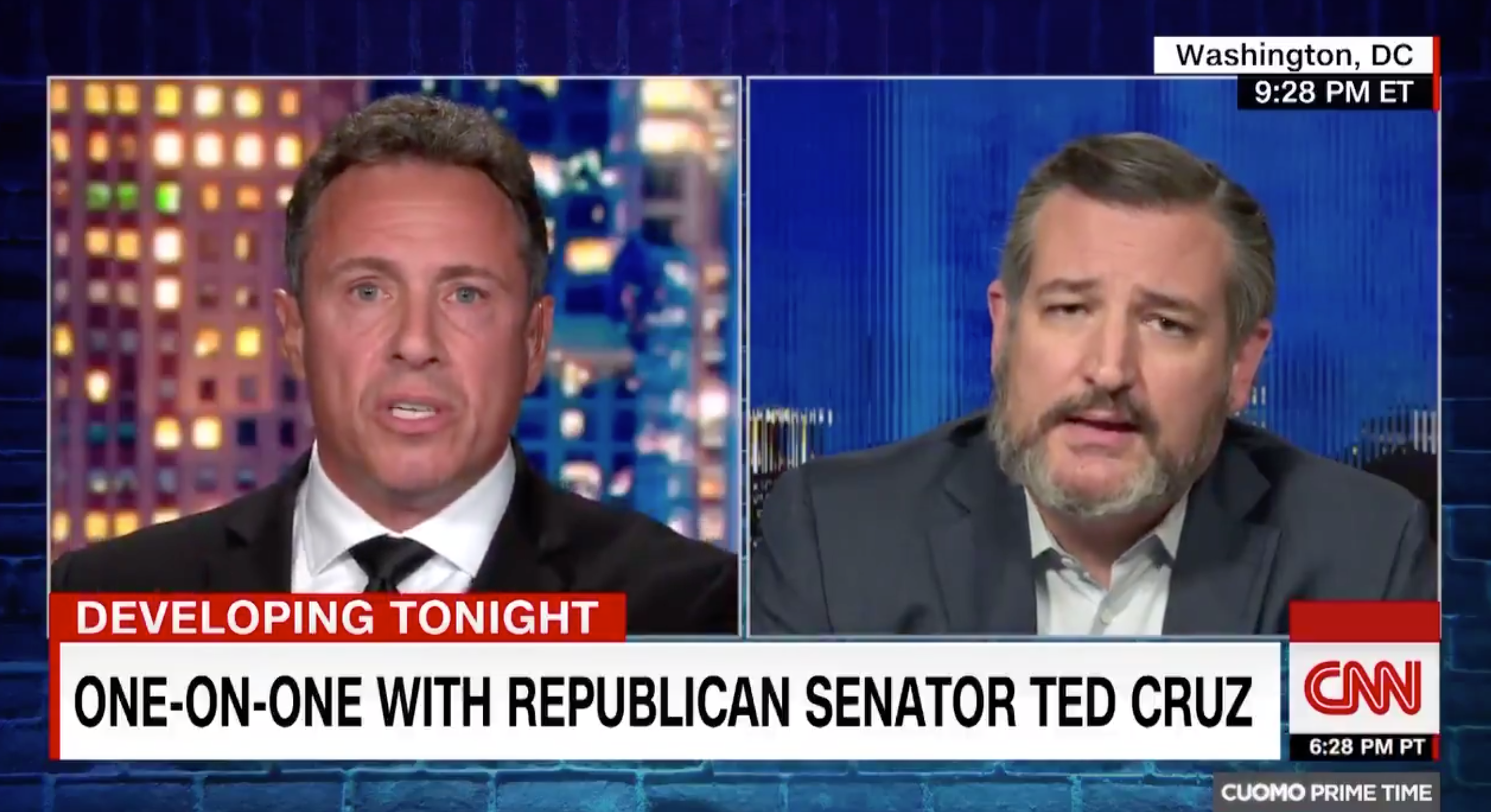 Ted Cruz, Chris Cuomo get into slugfest after senator rips Gov. Cuomo's COVID response