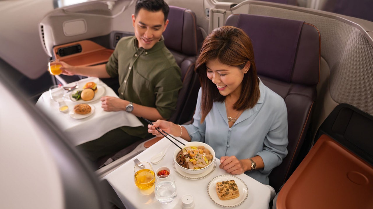 Reservations at Singapore Airlines’ Restaurant A380, where guests eat in a grounded jet, sell out in half hour