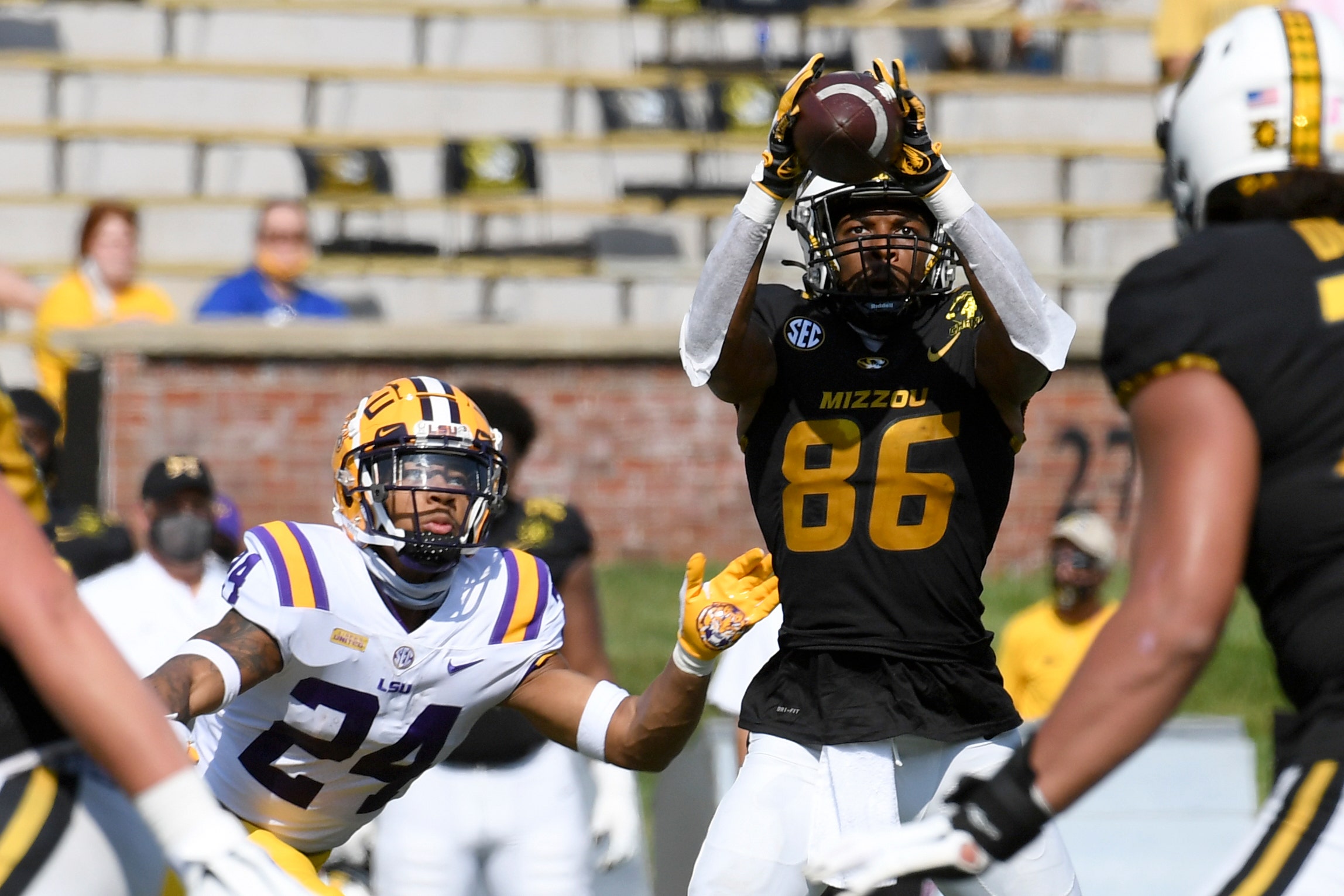 Mizzou's goal-line stand helps beat No. 17 LSU, 45-41