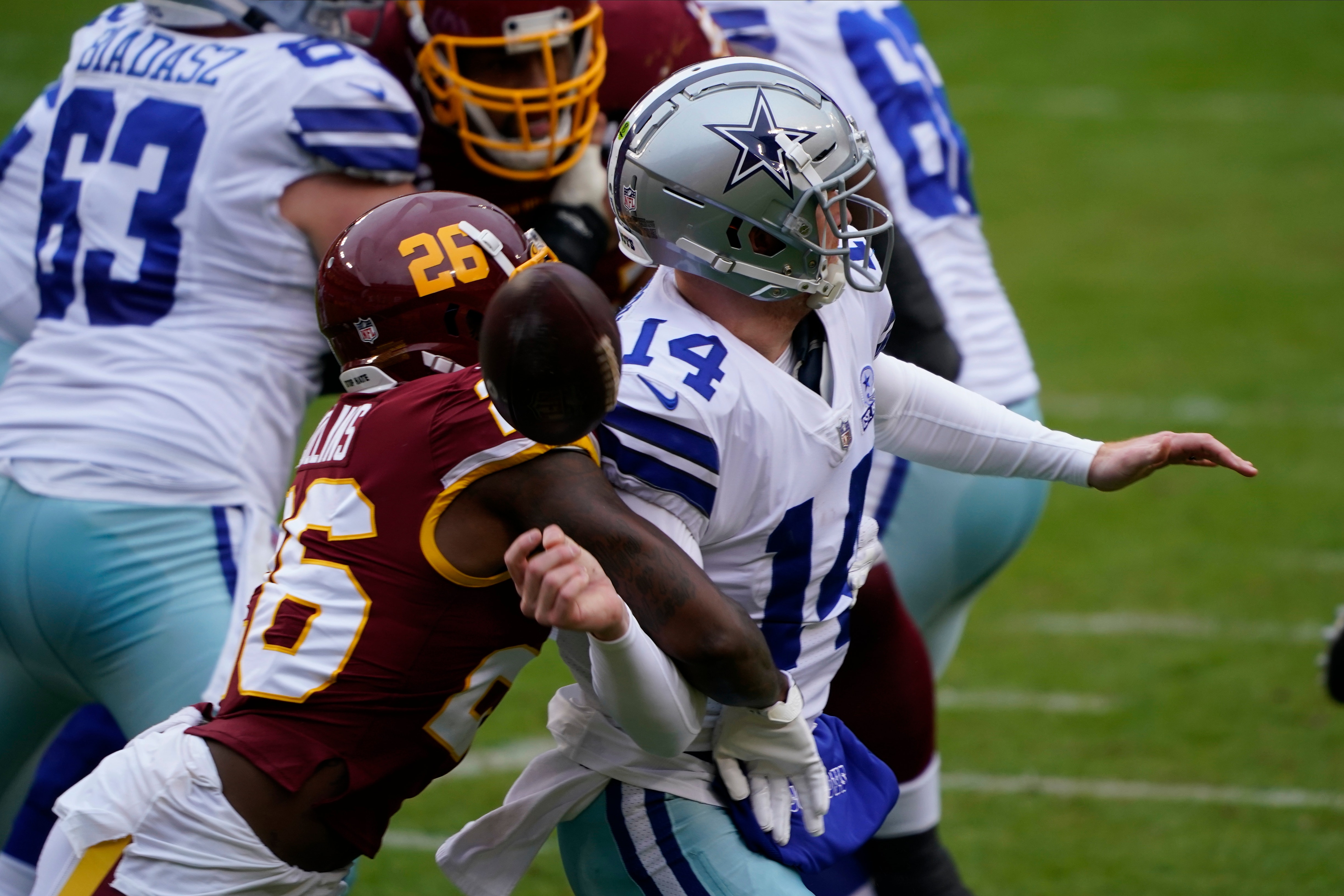 Cowboys vs. Washington score, takeaways: Andy Dalton knocked out of game as  Washington rolls 