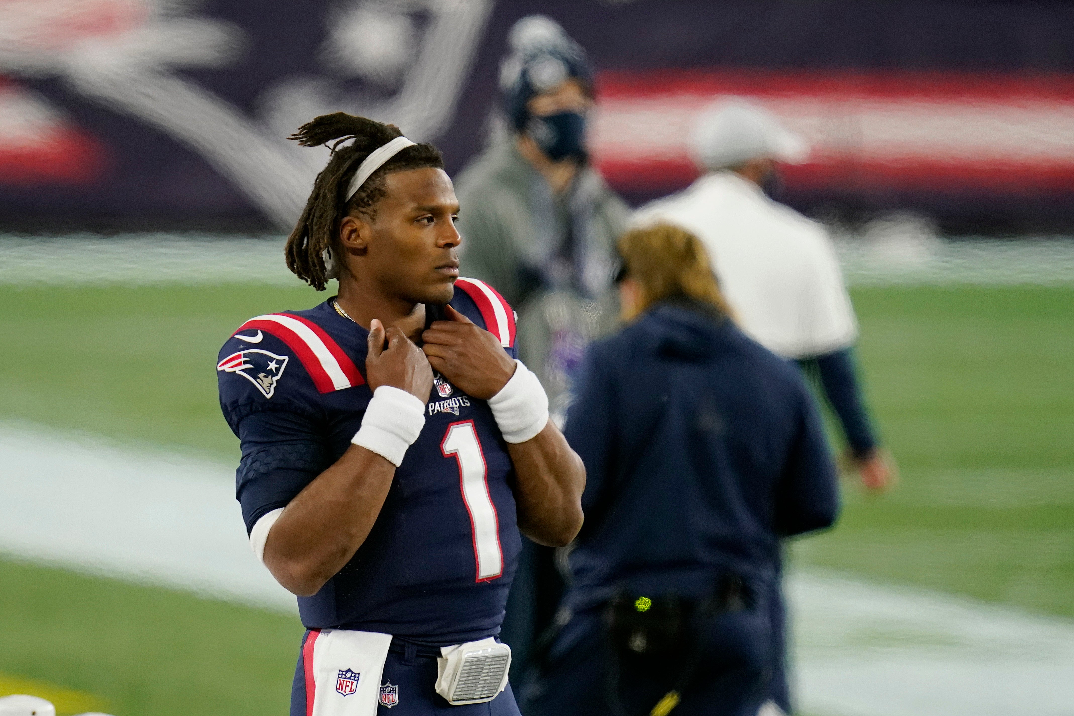 Cam Newton jersey on display in Patriots Hall of Fame