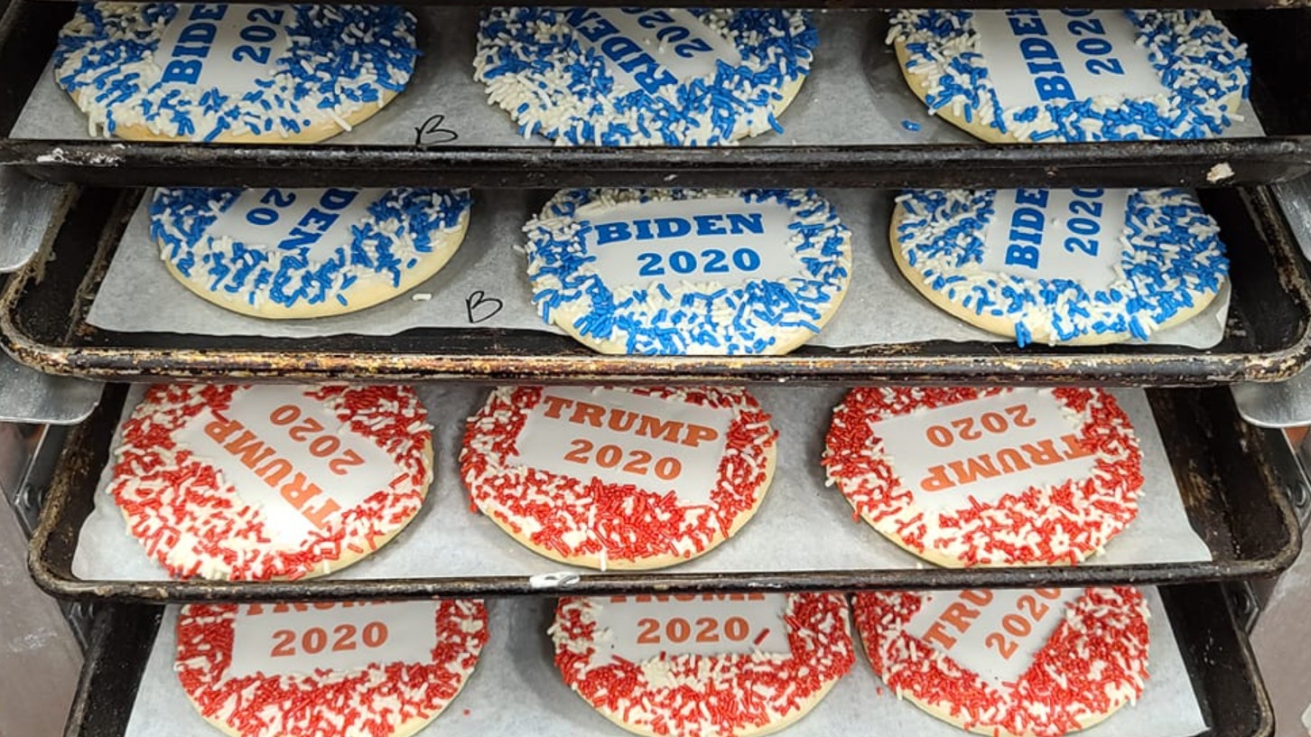 Pennsylvania bakery's election-themed 'cookie poll' is now showing clear front-runner