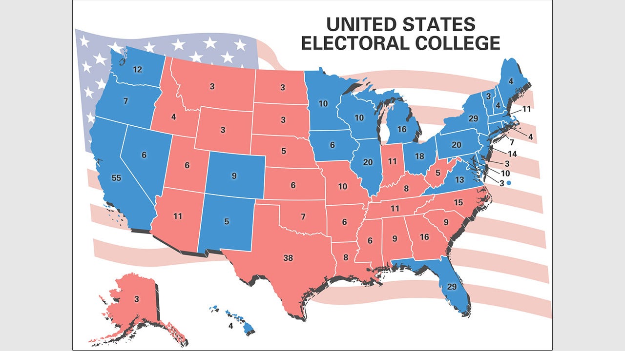 Electoral Votes By State Map 2024 Torey Halimeda