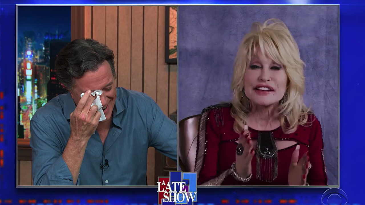 Stephen Colbert cries as Dolly Parton sings on 'The Late Show': â€˜Iâ€™m under a lot of stress right nowâ€™ - Fox News