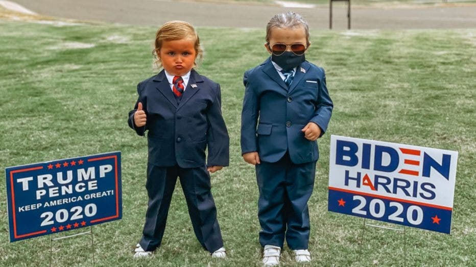 FOX NEWS: Twin girls, 4, wear Trump, Biden costumes for Halloween