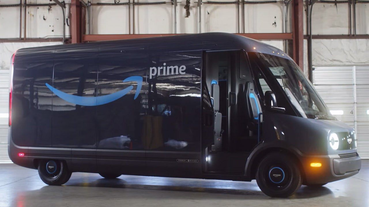 Amazon reveals first electric delivery van built for it by Rivian Fox