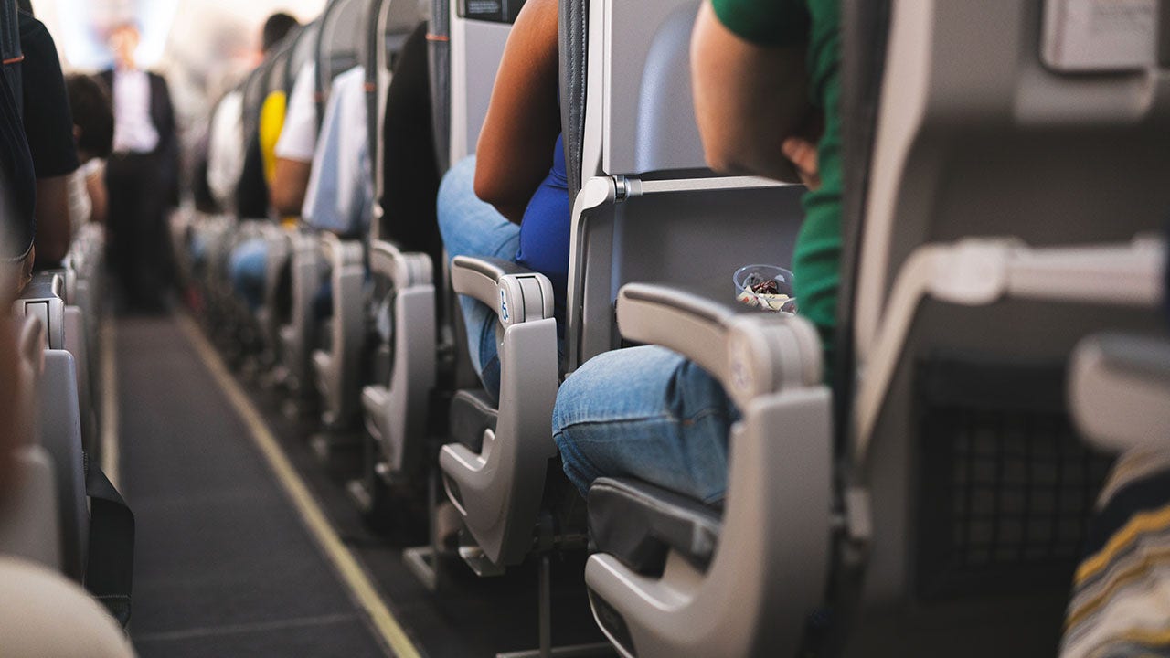 Flight passenger’s ‘manspreading’ behavior gets little sympathy from others: ‘Doesn’t give you the right’