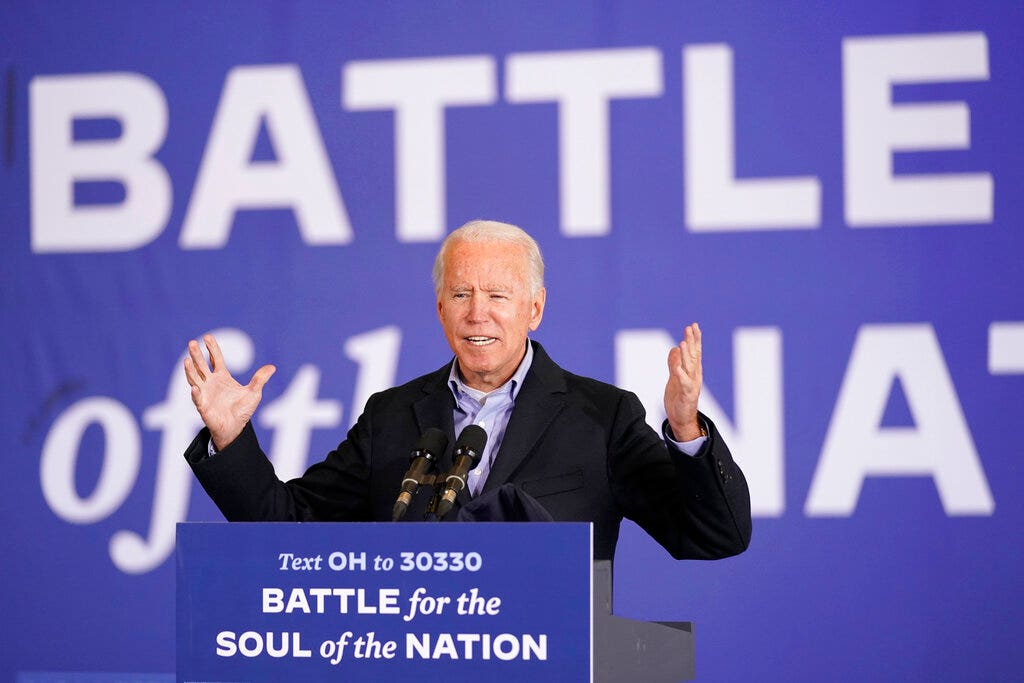 Biden Campaigning In Battlegrounds On Eve Of Election Says Its Time For Trump To Pack His 5475