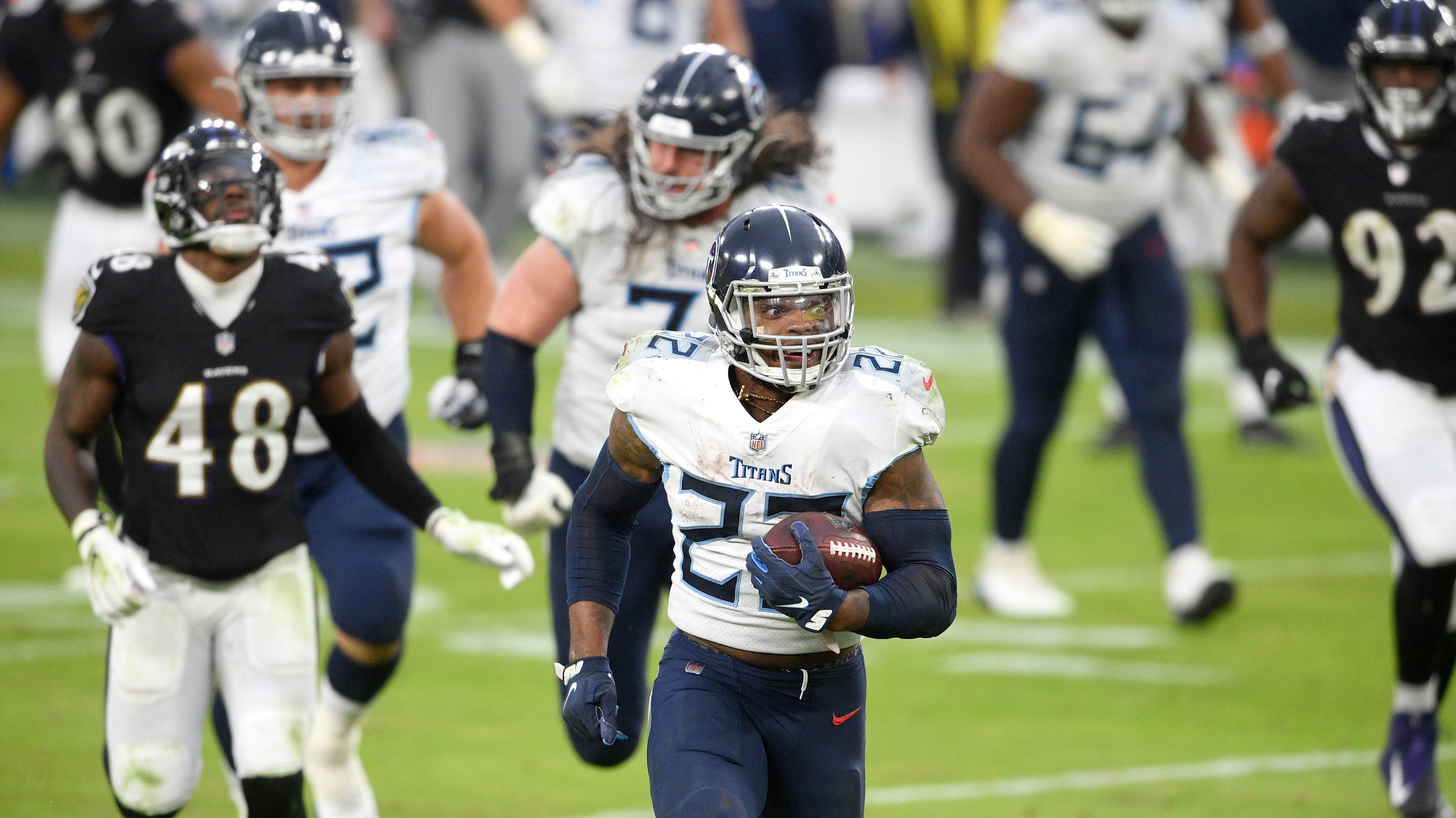 Derrick Henry Sends Message To NFL After Titans Blowout Win vs