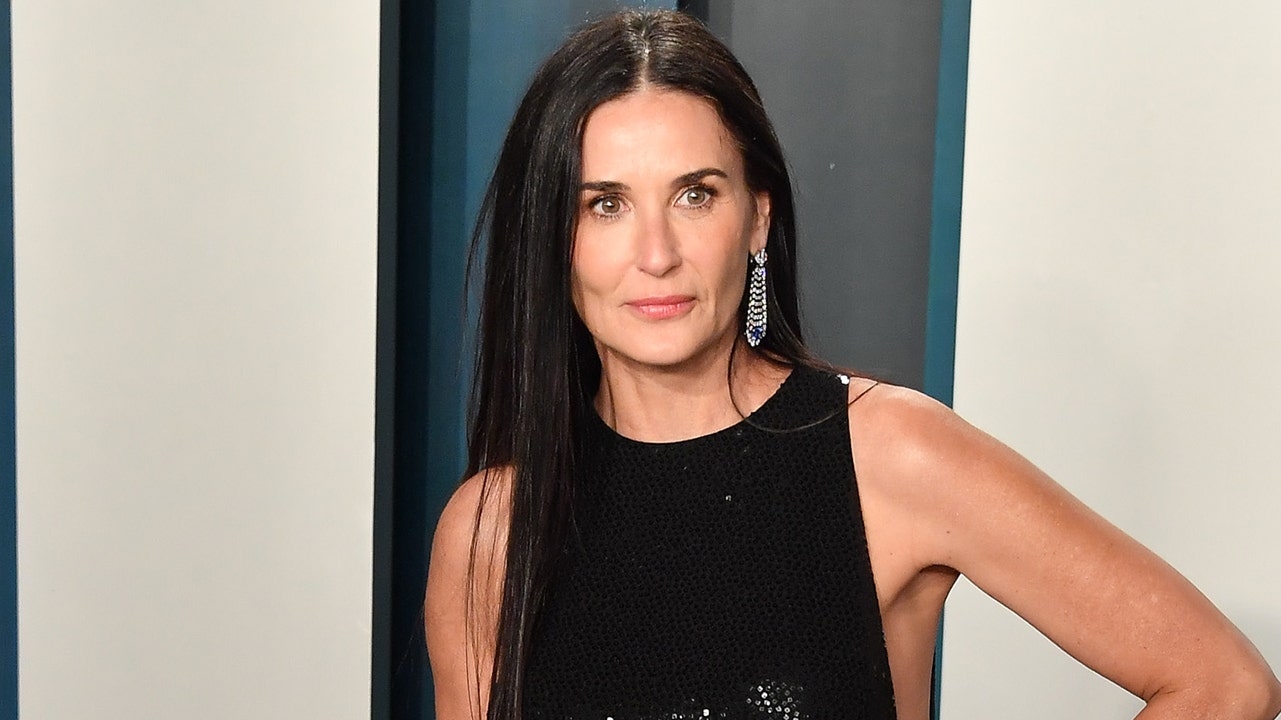 Demi Moore, 57, stuns in fishnets, black lace at Rihanna's Savage