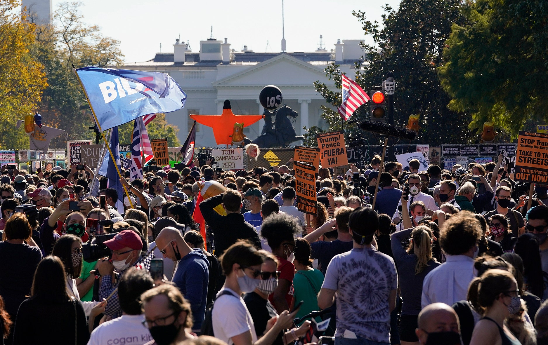 Photos After Biden Elected President Crowds Take To Streets In Nyc Washington Dc Fox News 3923