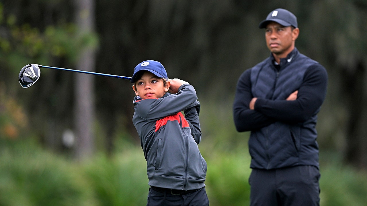 Tiger Woods and Son Charlie Play PNC Championship Together