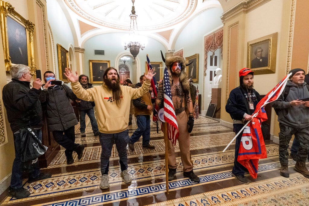 ‘QAnon Shaman’ Capitol riot wants to pardon Trump