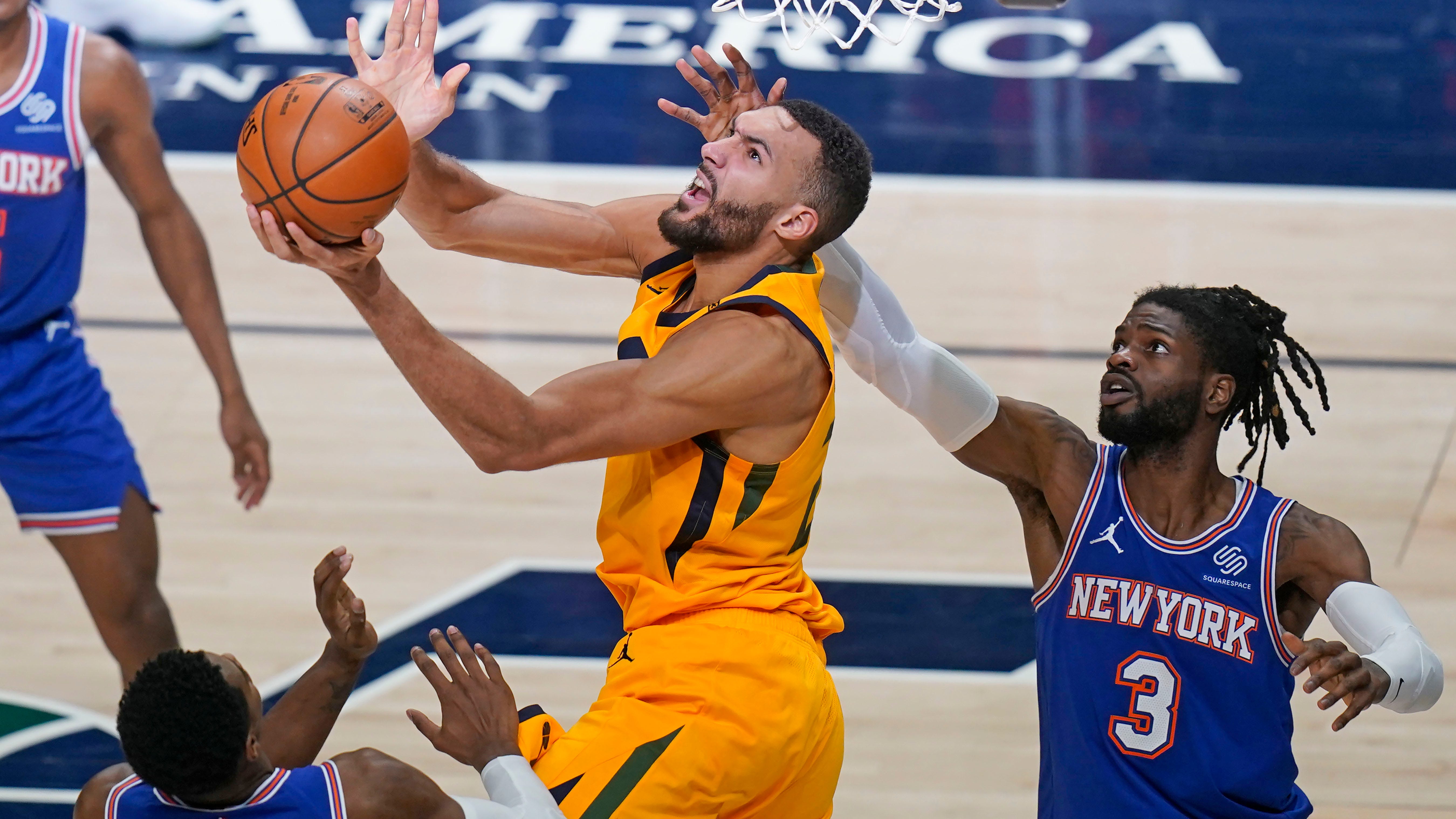 Gobert shines as Utah Jazz rally past New York Knicks 108-94