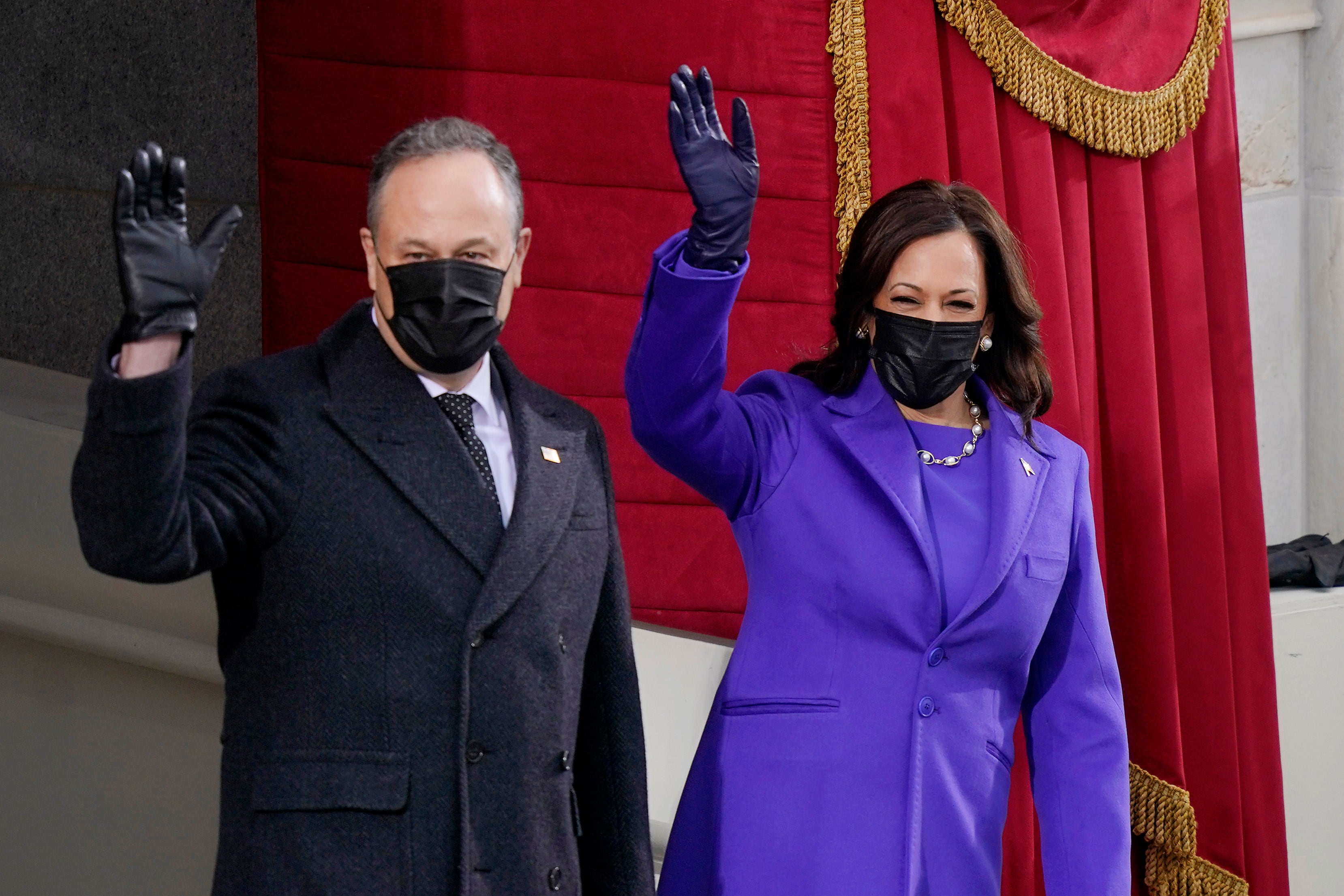 Kamala Harris, Hillary Clinton and Michelle Obama wear purple in possession of Biden