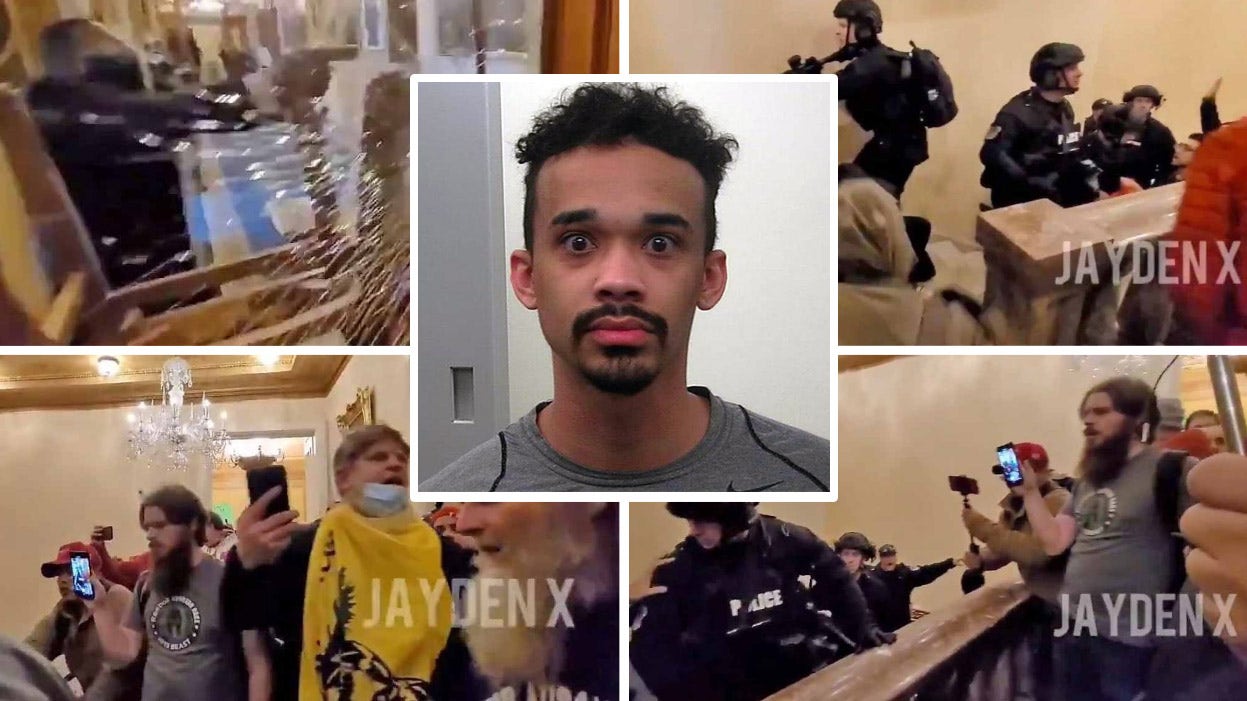 Leftist activist seen on Capitol wearing gas mask, said he had a knife during the riot: Feds