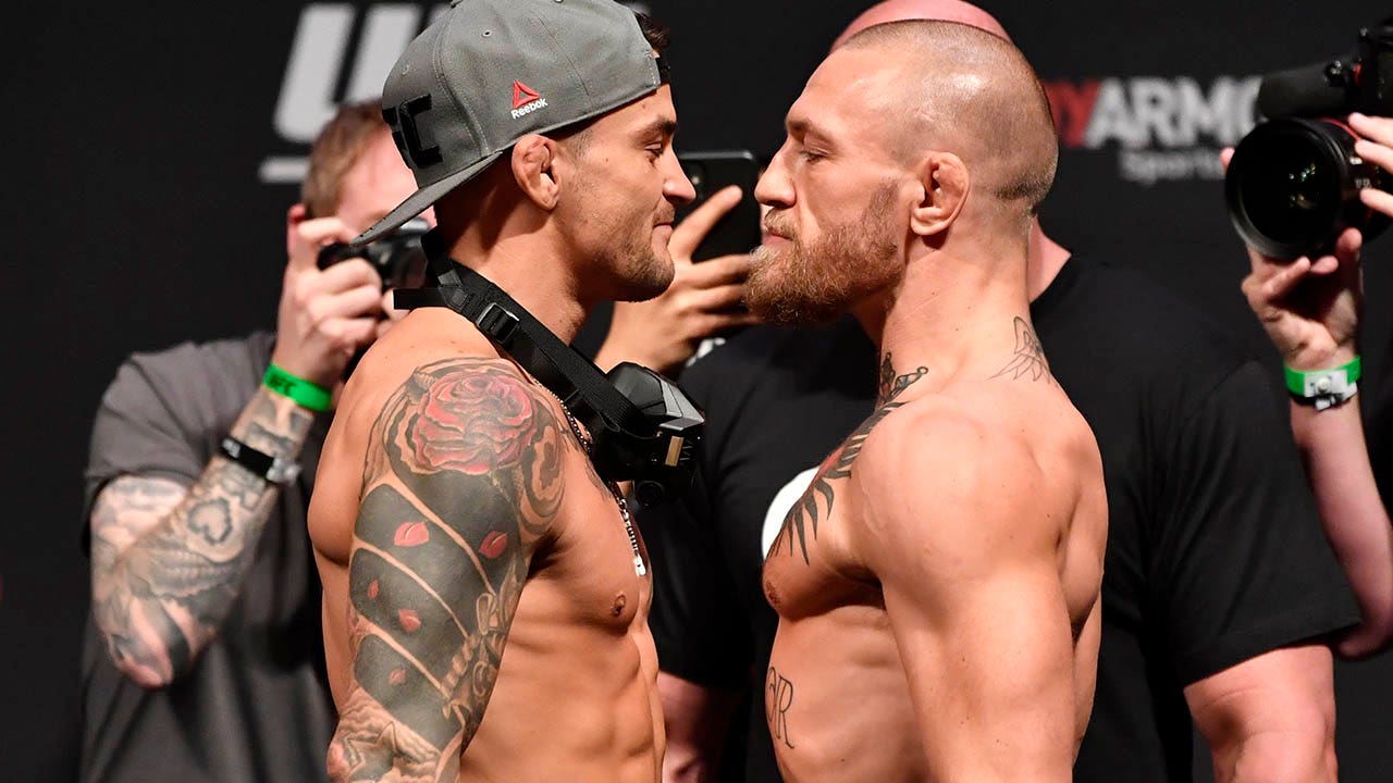 Conor McGregor, Dustin Poirier fight officially launched at full capacity days after charity spit