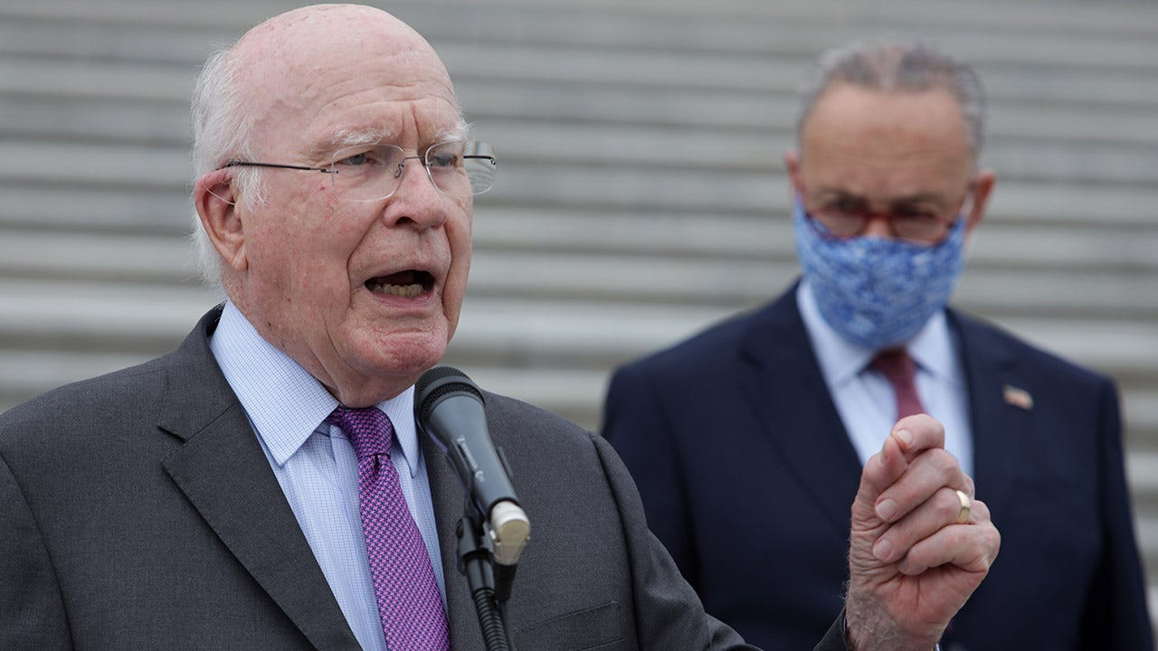 Senator Patrick Leahy, appointed to preside over the impeachment trial, was discharged from the hospital after a health scare