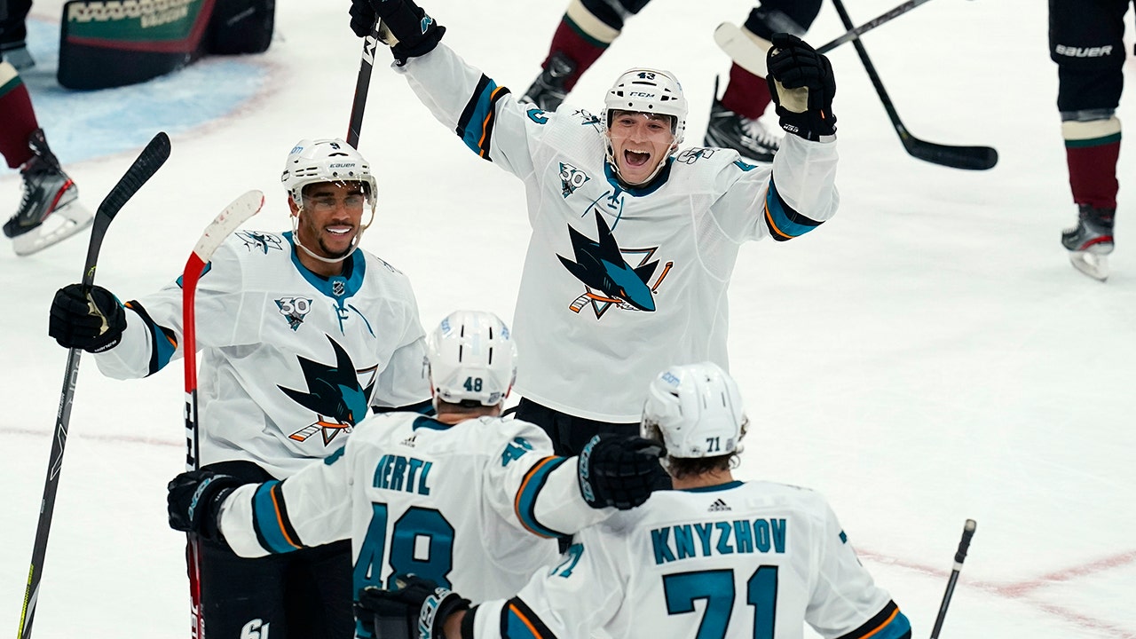 Sharks open the season with 4-3 shootout win over Coyotes
