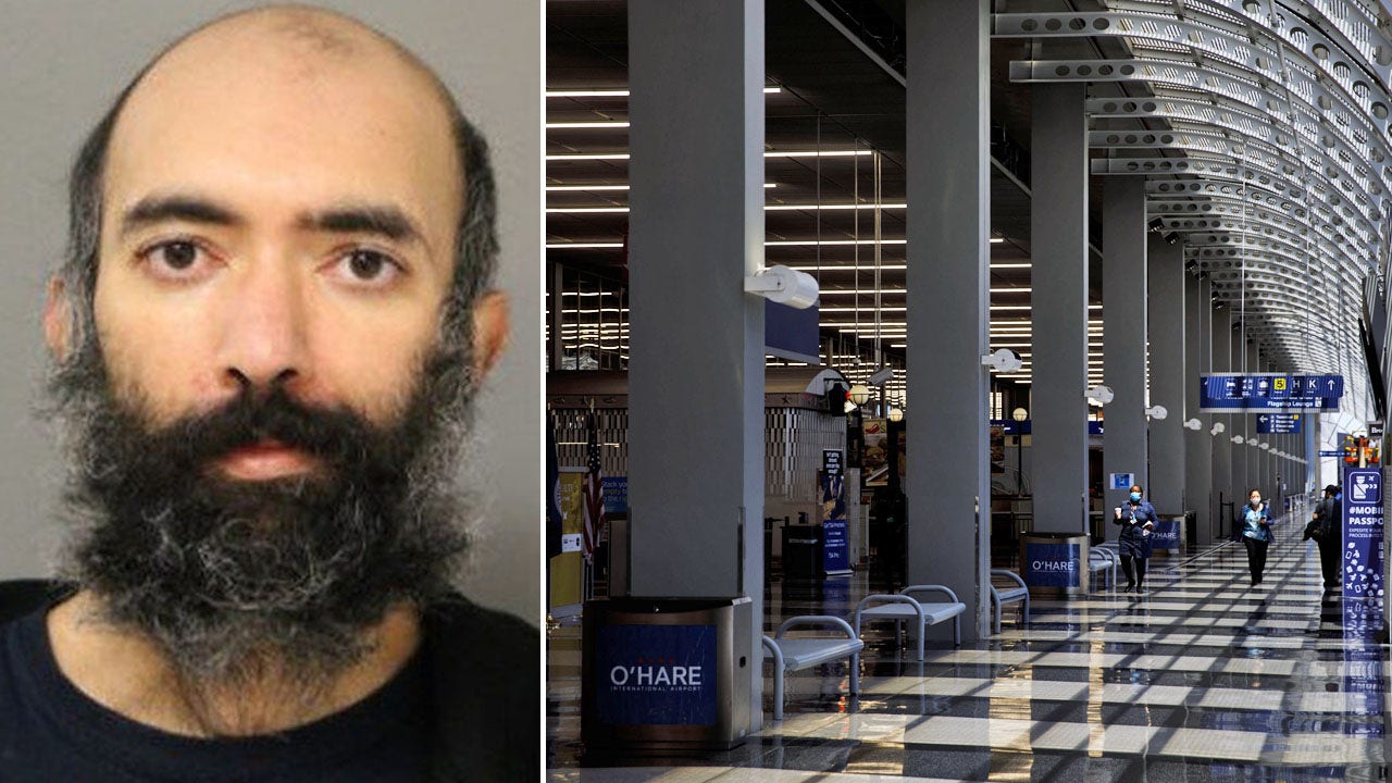 Detention of alleged attacker at Chicago O’Hare Airport, recorded on video