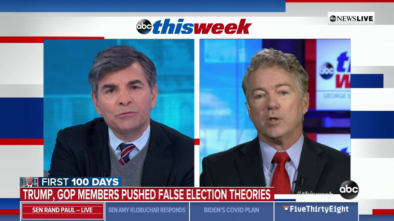 Senator Rand Paul clashes with ABC’s Stephanopoulos: ‘You are forgetting who you are as a journalist!’