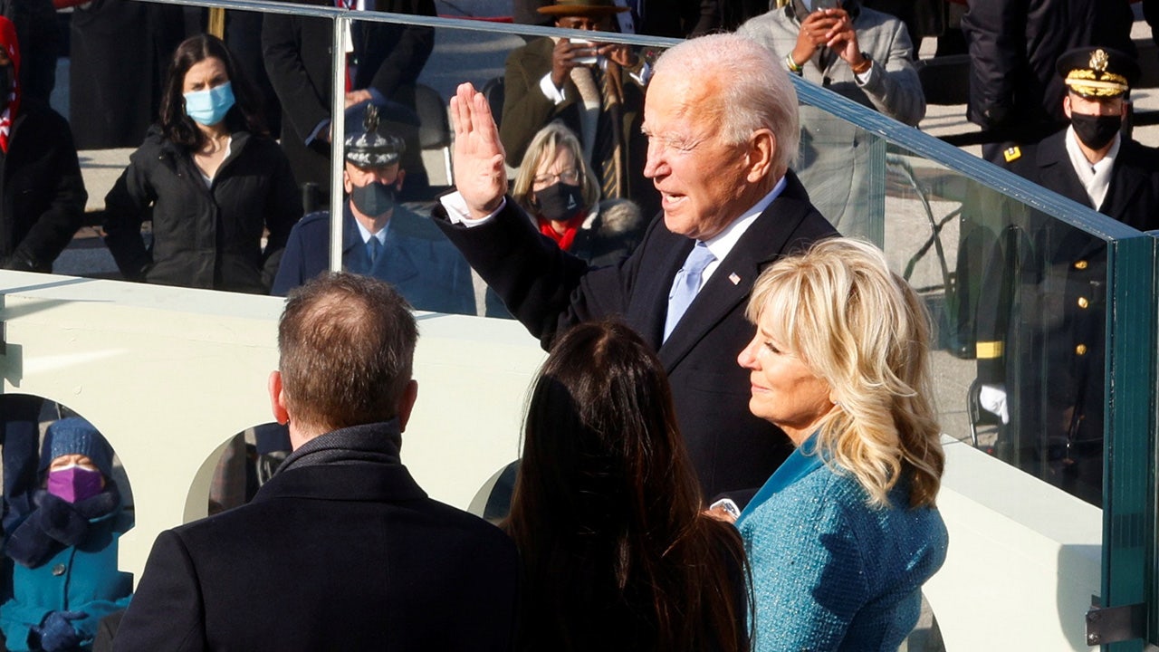 PBS NewsHour - Joe Biden is now the 46th president of the United States  after being sworn in at the U.S. Capitol on Jan. 20, 2021, by Chief Justice  John Roberts.