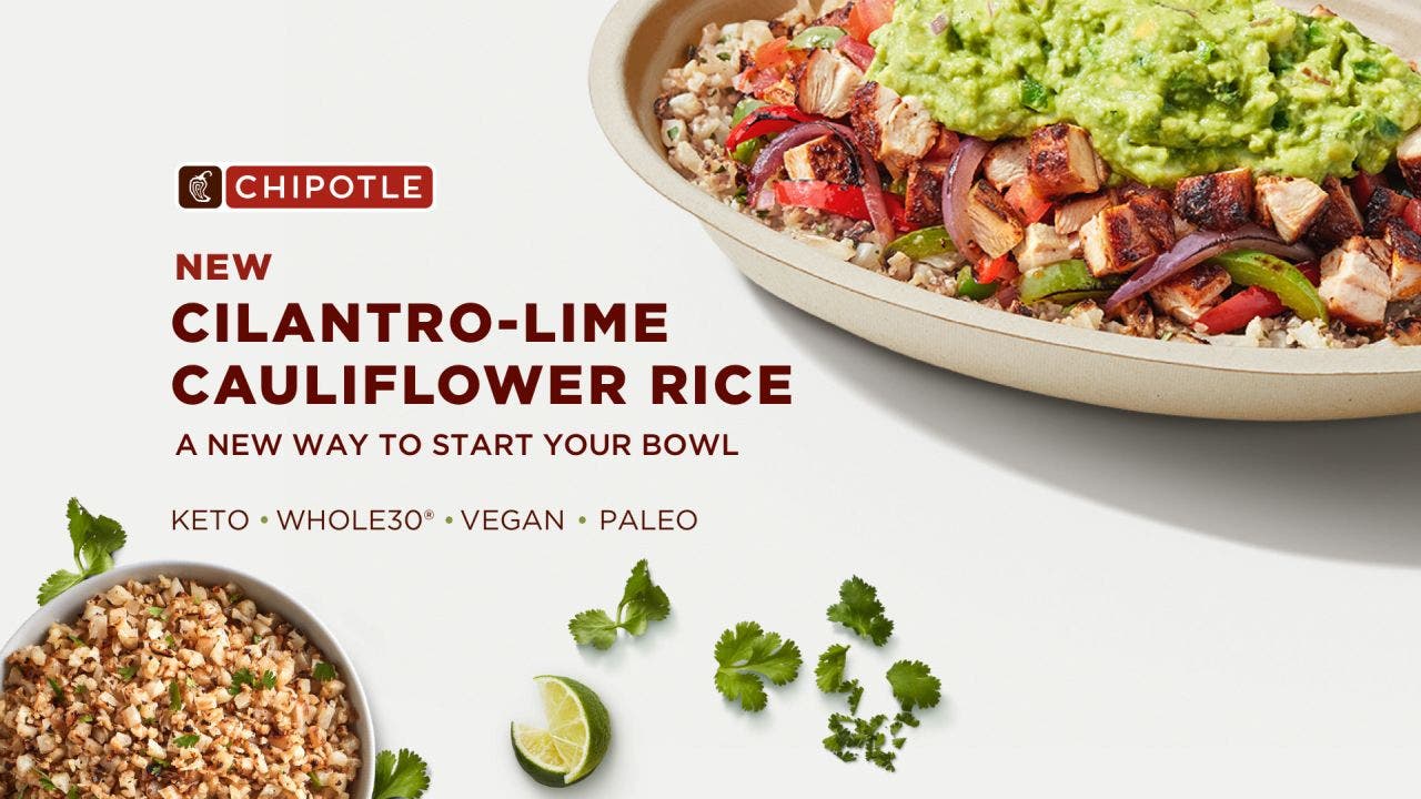 Chipotle introduces cauliflower rice nationwide for a limited time