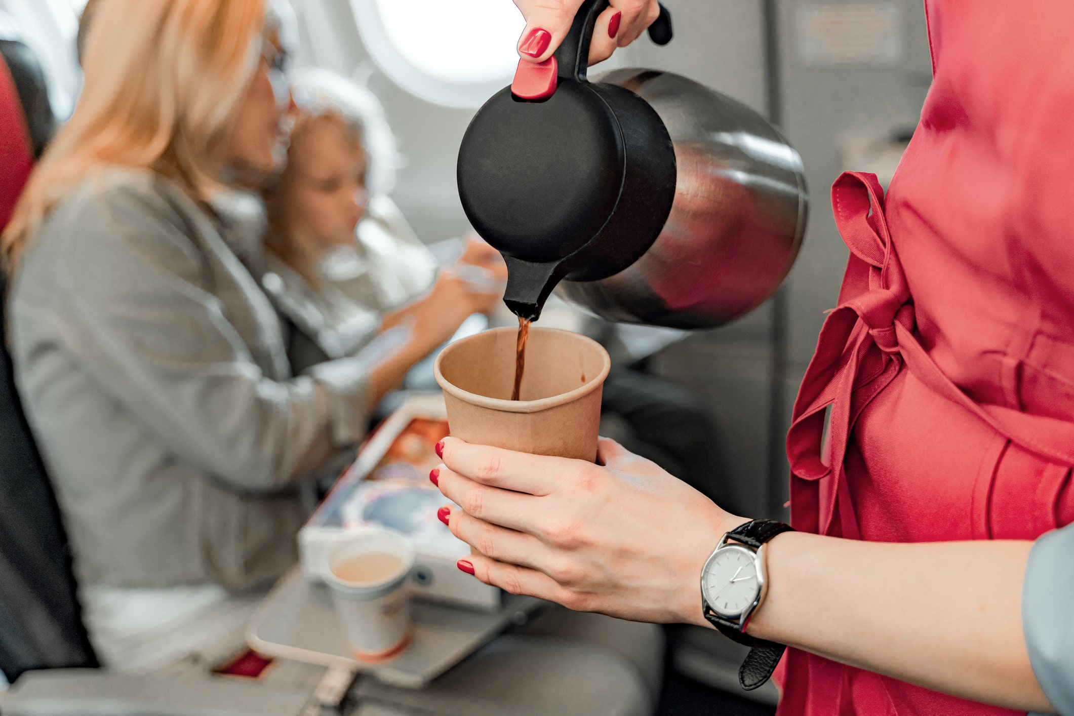 Flight attendant claims you should never drink these beverages on an airplane