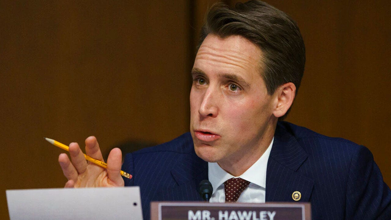 Hawley warns Big Tech companies working to 'transform America' in new book