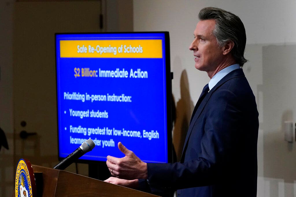 California lawmaker encourages teachers to choose not to fund Governor Newsom when the recall nears its limit
