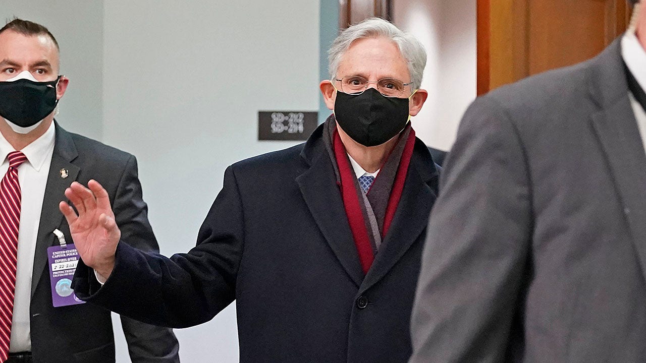 Garland gets emotional at hearing, chokes up talking about his family and anti-Semitism