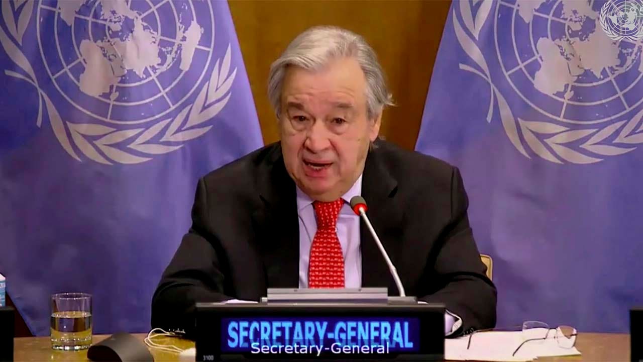 UN chief urges global plan to block unfair access to COVID-19 vaccine