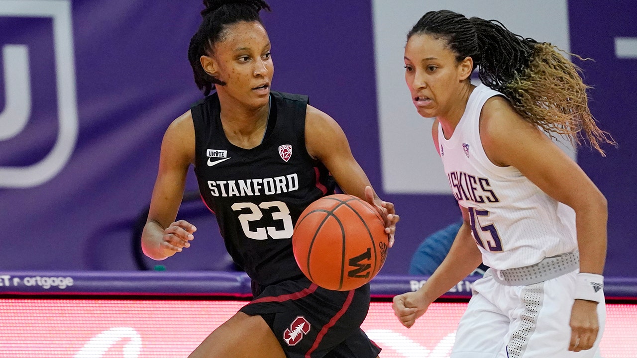 No. 6 Stanford uses fast start to roll past Washington 74-48